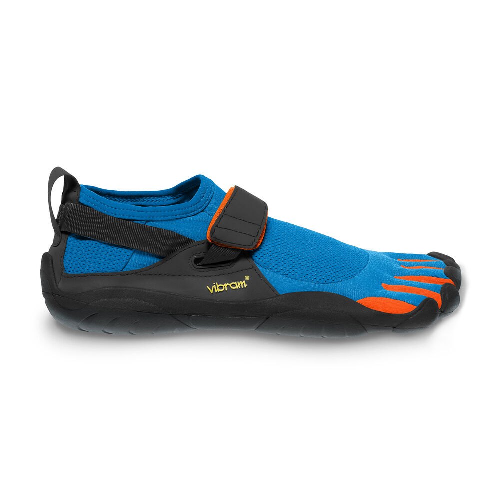 Vibram Five Fingers Mens Training Shoes - Blue/Orange - KSO - 91864-VYDS